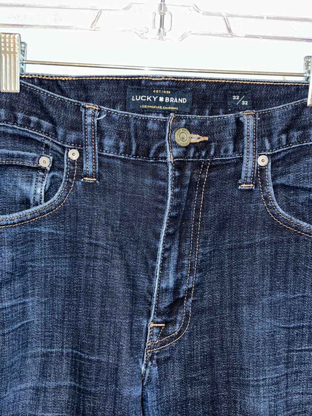 Luck Brand 410 Athletic Slim Jeans, Men's 32x32, dark wash